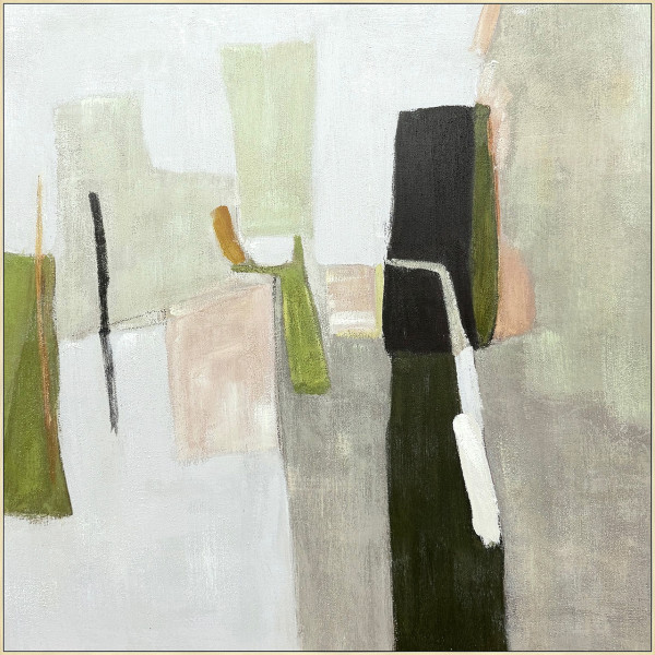 Keilrahmenbild OLIVE COLOUR in grau aus Holz