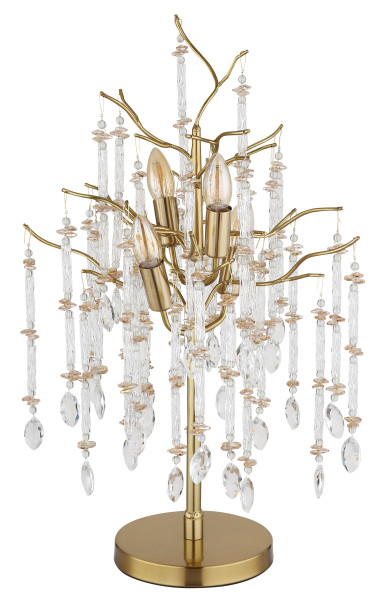 Tischleuchte GLORIA in goldfarben aus Metall