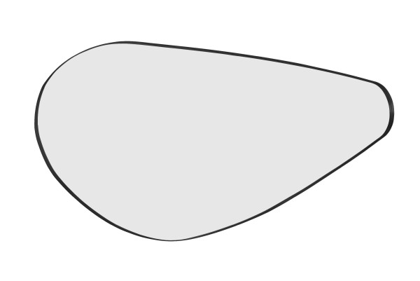 Rahmenspiegel BRITTA in schwarz aus Metall