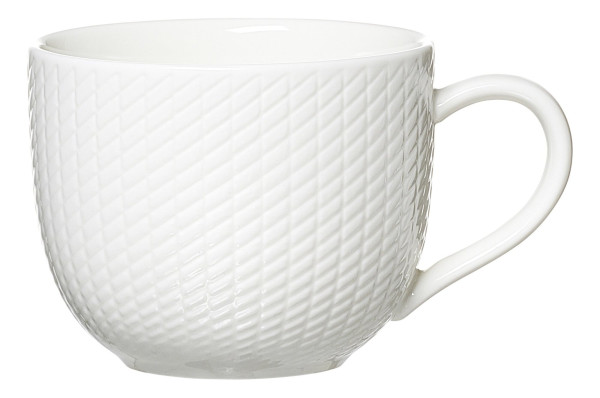 Kaffeeobertasse SAPHIR in weiß aus Porzellan