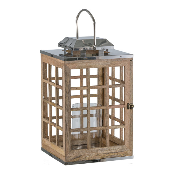 Laterne THE HOUZZ in natur aus Holz