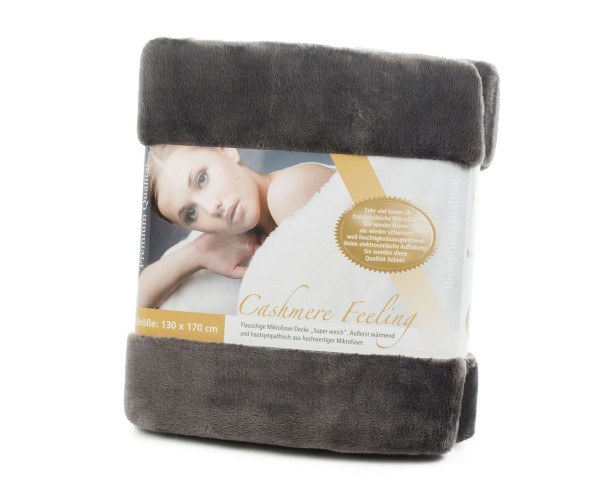 Wohndecke Cashmere anthrazit