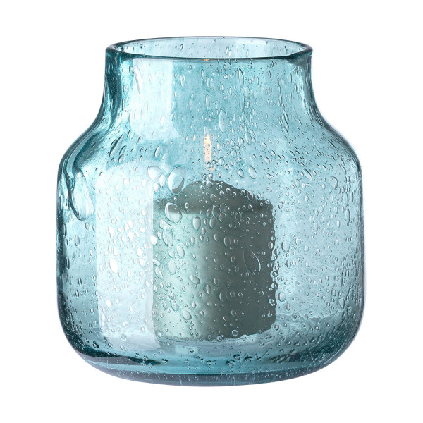 Vase SOLEA in petrol aus Glas