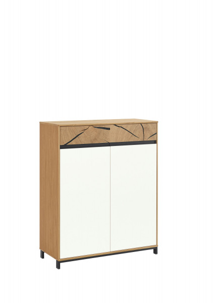 Schuhschrank MONDO CASTINO in weiß aus Lack/Echtholz