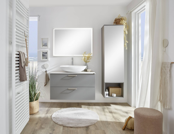 Badezimmer SANSIBAR WITTDÜN in taupe aus Lack