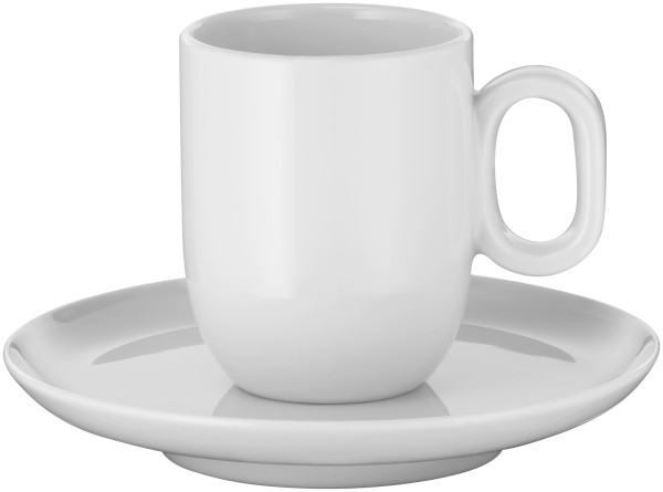 Espresso-Tassen-Set WMF BARISTA in weiß aus Keramik