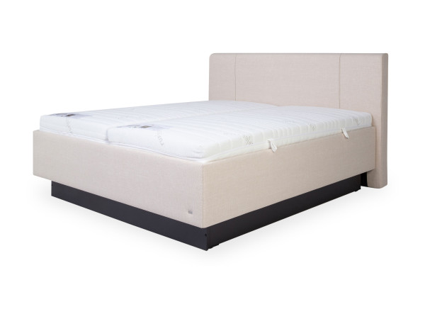 Boxspringbett RUF SILVA in BEIGE aus Stoff