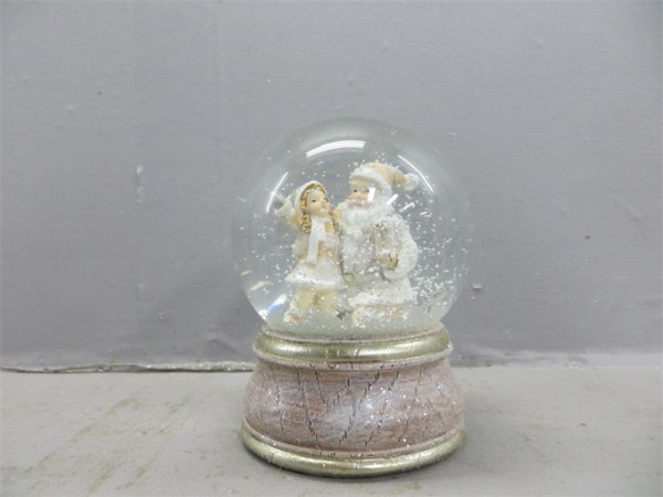 Schneekugel Santa mit Kind