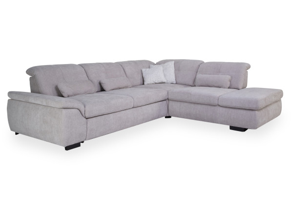 Polsterecke SYSTEMPOLSTER MINERVA in silver aus Stoff