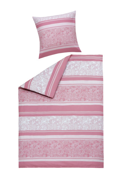 Bettwäsche DANA Flanell in rose aus Baumwolle