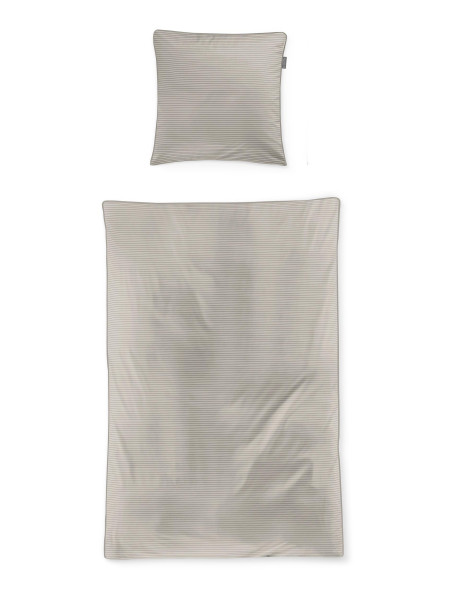 Bettwäsche TOKIO Satin in natur aus Baumwolle