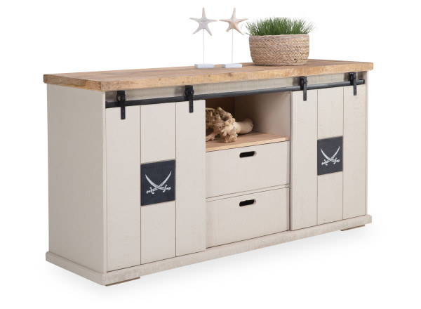 Sideboard SANSIBAR HALMSTAD in natur aus Mango