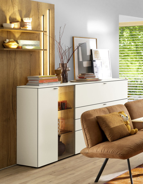 Sideboard VENJAKOB VANYA in weiß aus Lack