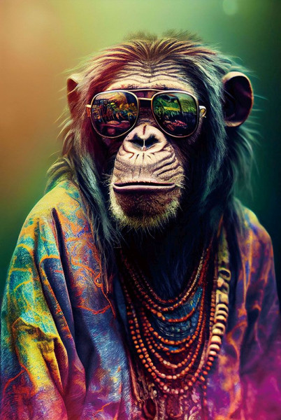 Glasbild HIPPIE STYLE