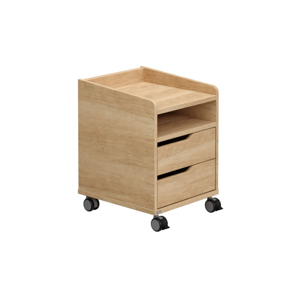 Rollcontainer PAIDI 2S in Eiche aus Dekor