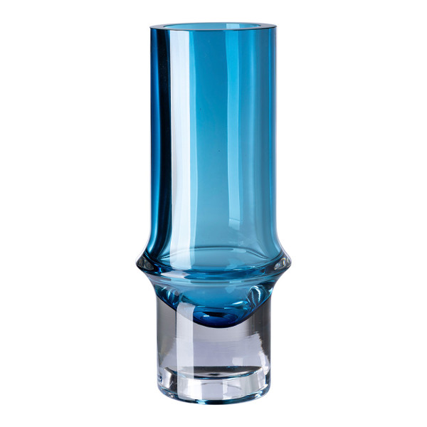 Vase GLENDA in blau aus Glas