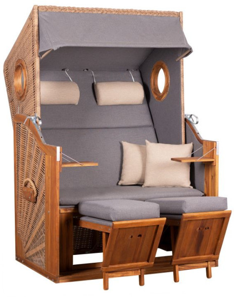 Strandkorb TREND 45 in braun aus Akazie