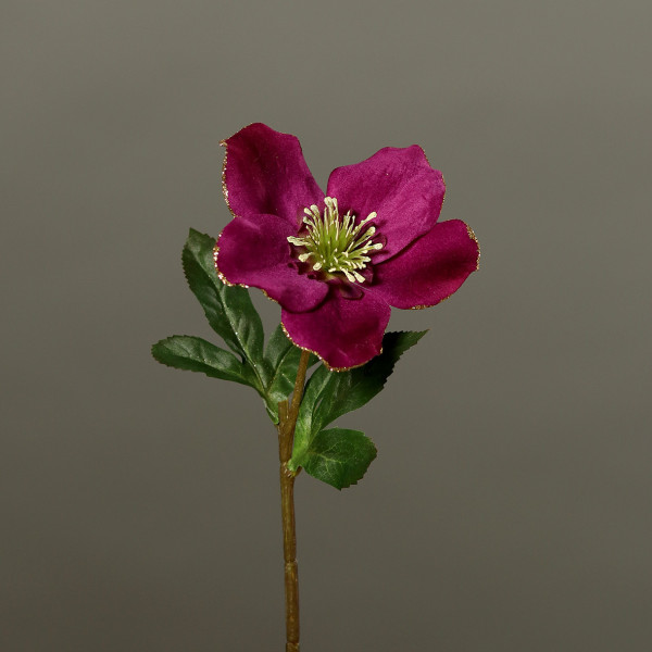 Kunstblume Christrose VELVET in pink aus Kunststoff