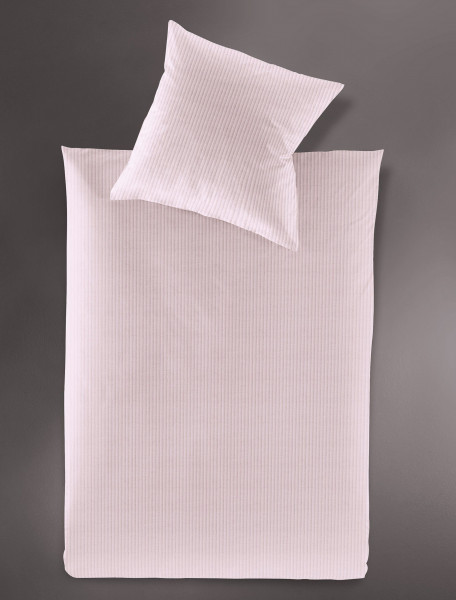 Bettwäsche LUMEN Jersey in mauve aus Baumwolle