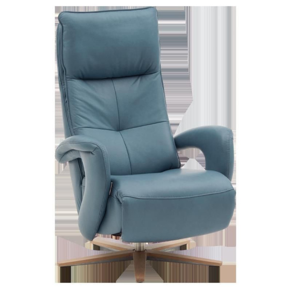 Relaxsessel MONDO MIRUM in stahl aus Leder