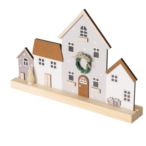 Aufsteller Haus MILANO in mehrfarbig aus Holz