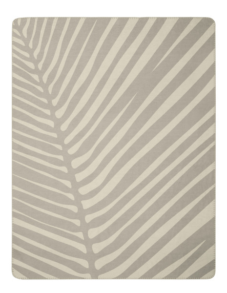 Wohndecke LEAF in grau aus Mischgewebe