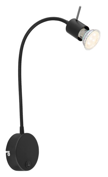 Wandleuchte MILLY in schwarz aus Metall