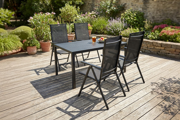 Tischgruppe greemotion Merida in schwarz