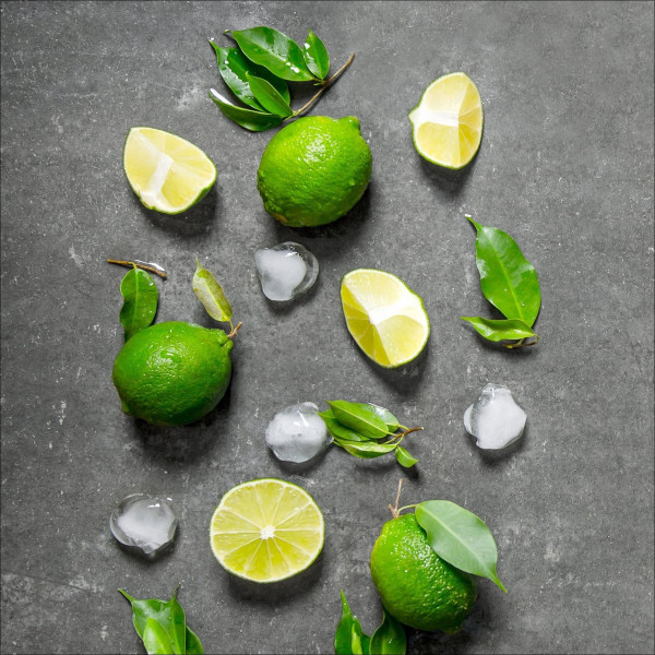 Glasbild GREEN & YELLOW LIME