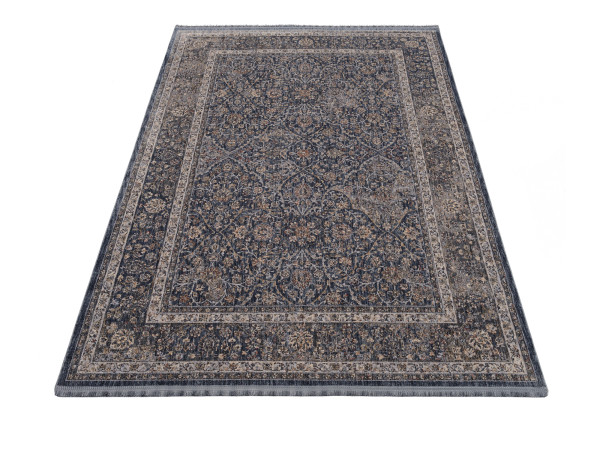 Teppich SOLIST TABI in blau aus Polyester