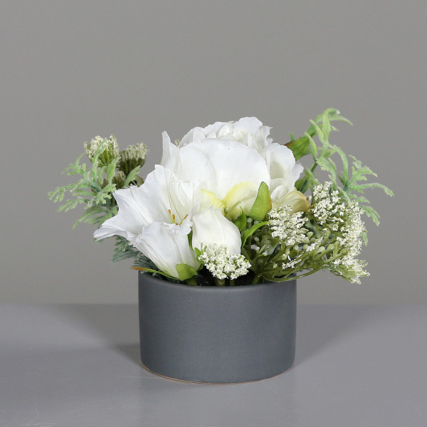 Kunstblume Hochzeits-Blumen in creme aus Kunststoff