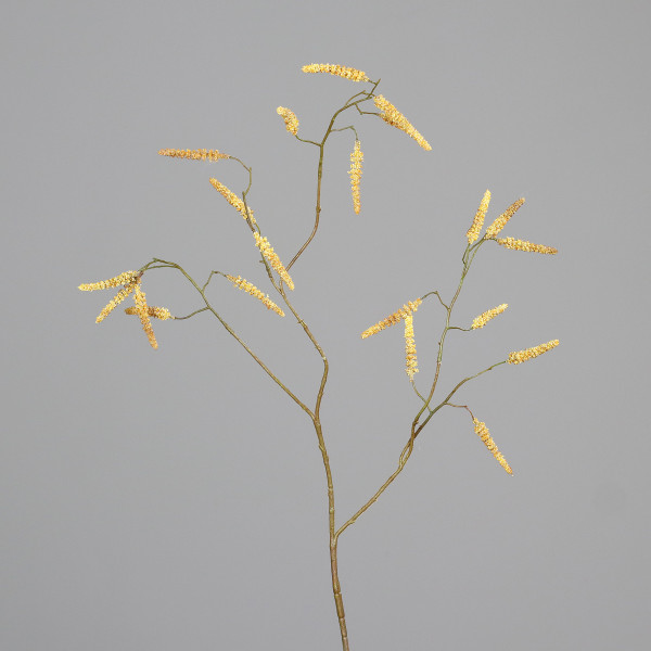 Kunstblume Weidenzweig in beige-braun aus Kunststoff