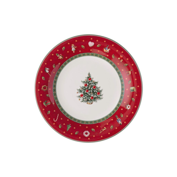 Frühstücksteller Toy\\\'s Delight in rot aus Bone China