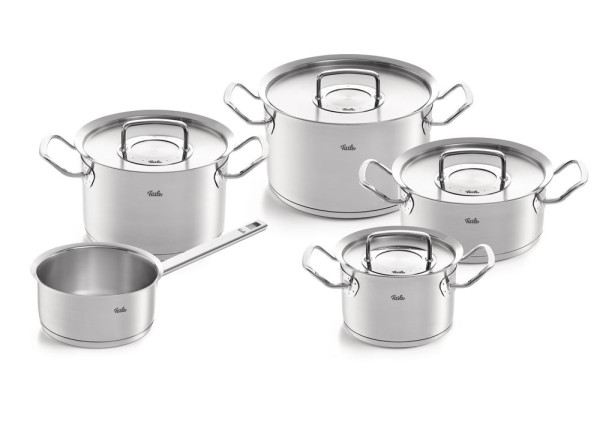 Topfset Fissler Profi Collection in silberfarben aus Metall