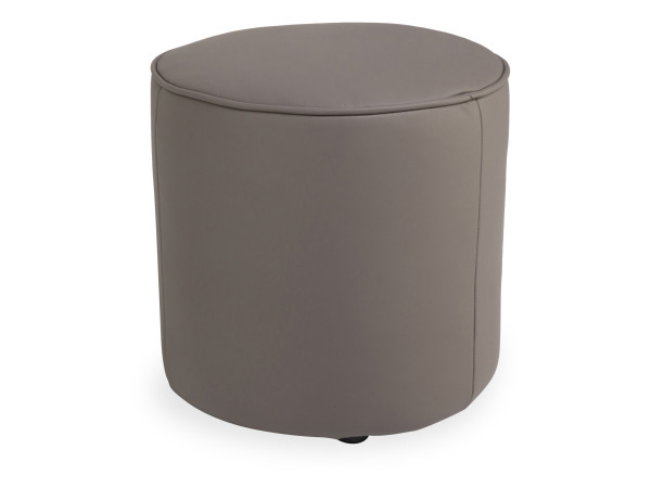 Rundhocker Elastoform SIERRA in delphine aus Leder