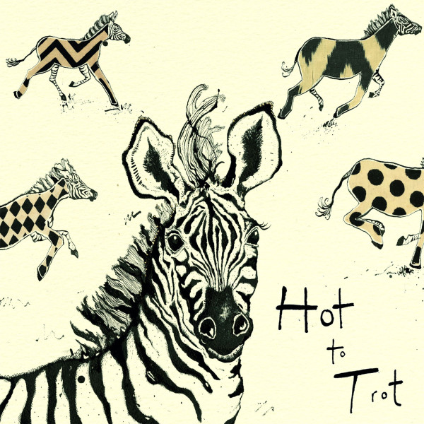 Servietten HOT TO TROT in bunt aus Papier