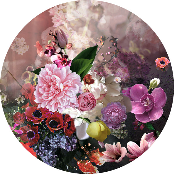 Glasbild BAROQUE FLOWERMIX II