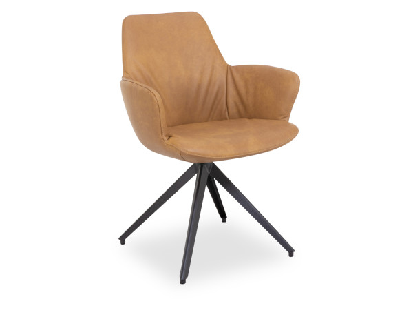 Armlehnstuhl bert plantagie MAPLE Stativ in cognac