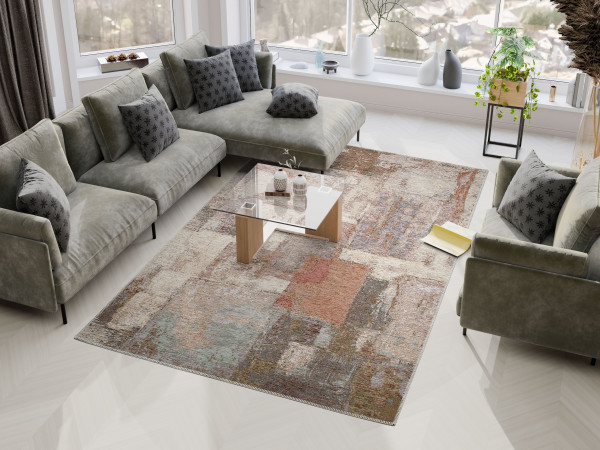 Teppich AMORE 598 in bunt aus Mischgewebe