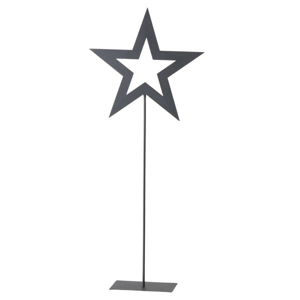 Weihnachtsstern auf Fuß STANISLAV in schwarz aus Eisen