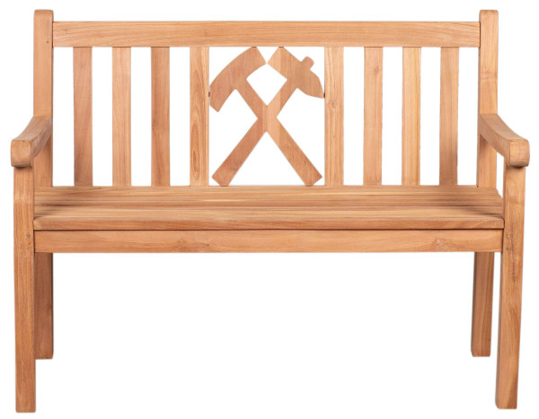 Gartenbank WOODIE GLÜCKAUF in teak aus Teak