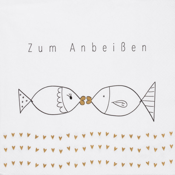 Servietten ZUM ANBEIßEN in mehrfarbig aus Papier