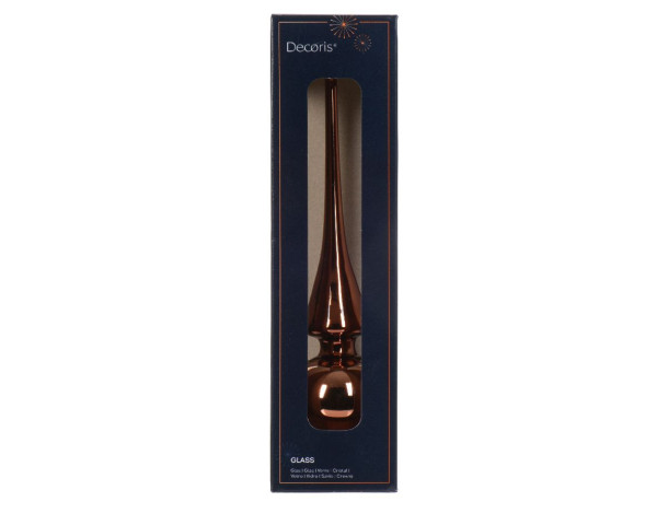 Baumspitze ESPRESSOBRAUN in braun aus Glas