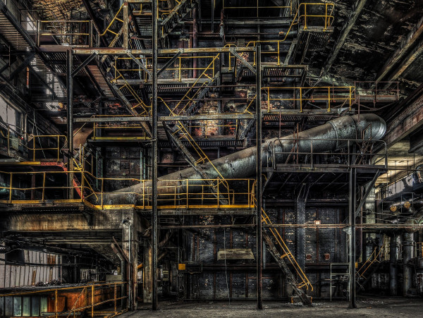 Keilrahmenbild YELLOW FACTORY