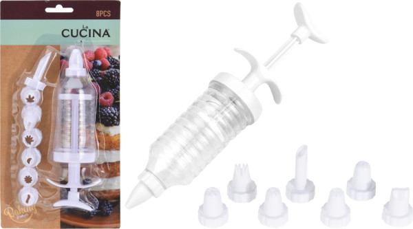 Spritzbeutel-Set in weiß aus Polypropylen
