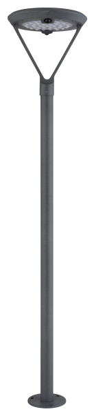 Solarleuchte in grau aus Aluminium