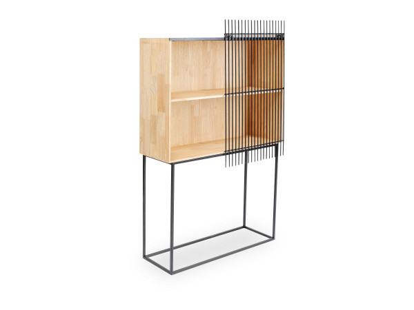 Highboard COPENHAGEN 90 in natur aus Holz