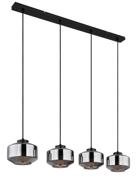 Hängeleuchte CHRISTIANA in schwarz aus Metall