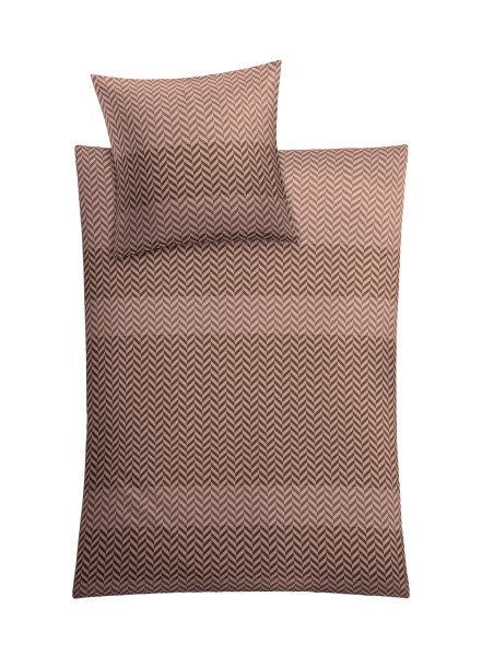 Bettwäsche COSY Mako-Satin in braun