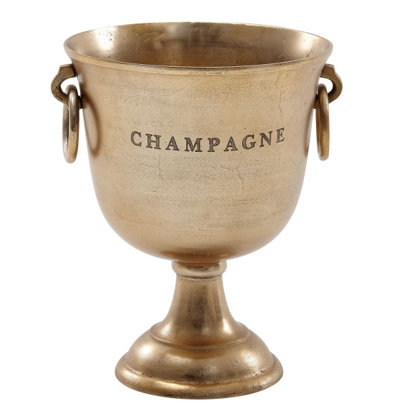 Champagnerkühler in goldfarben aus Aluminium
